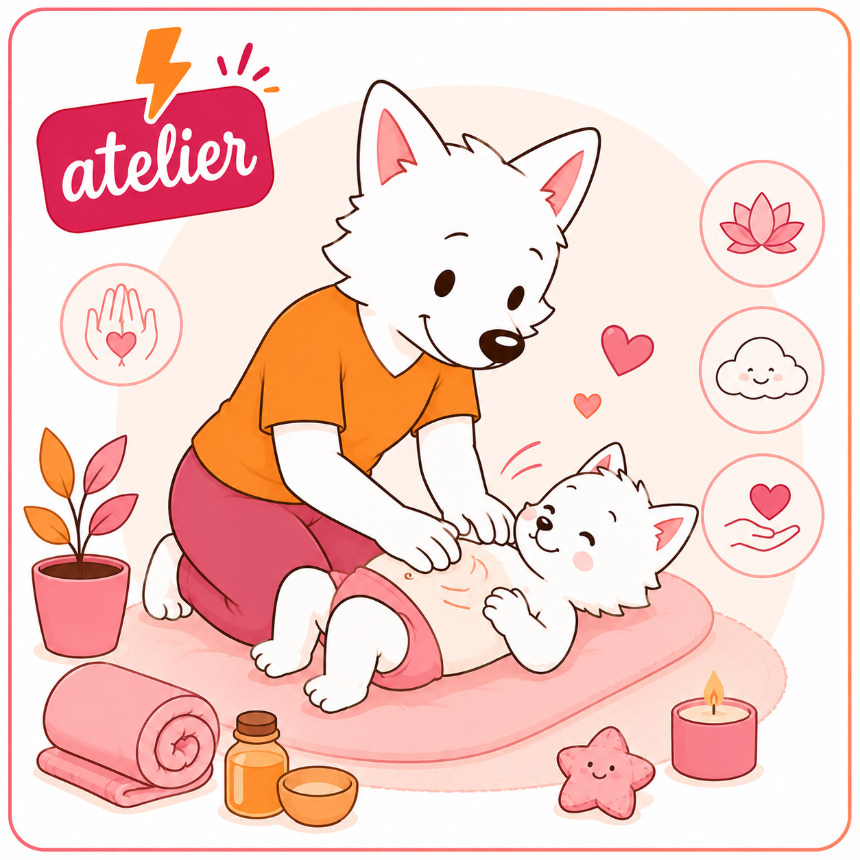 Animer un atelier massage bébé